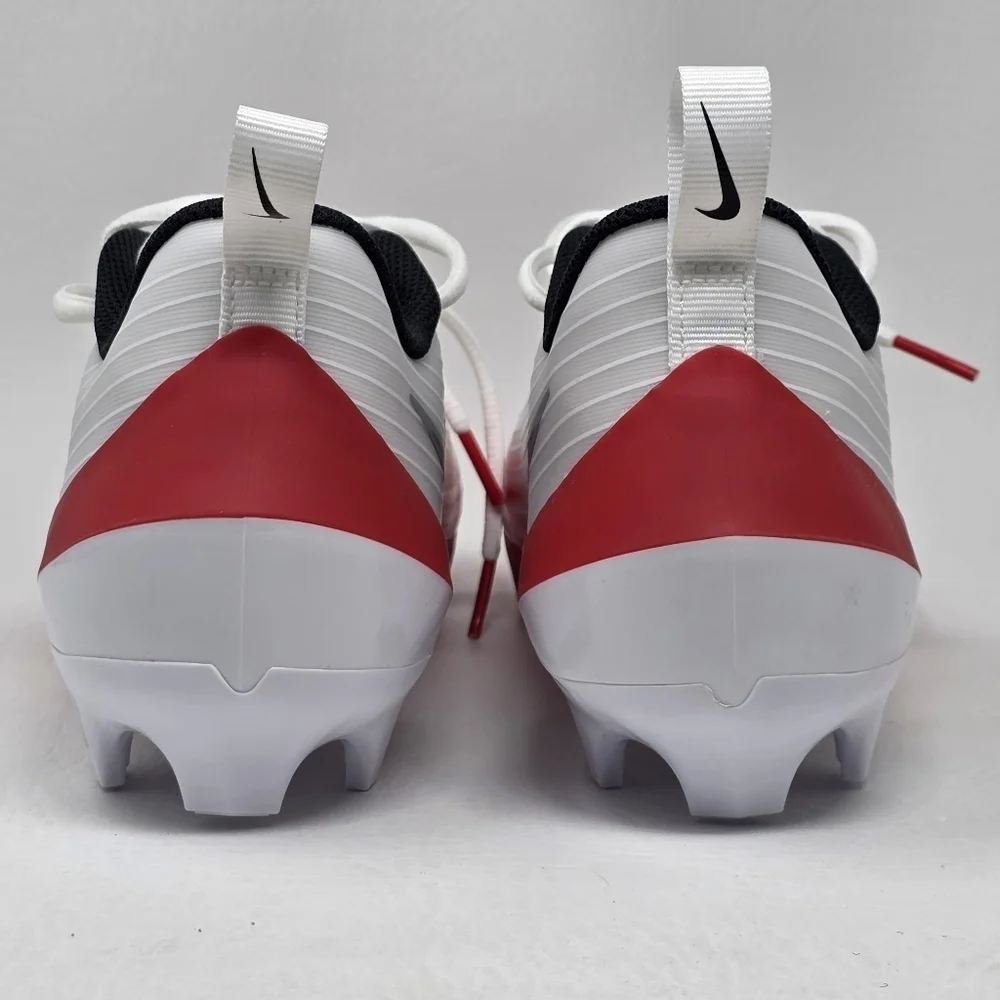 Nike Vapor Speed 3 Football Cleats White Red Black FB3303-102 Men's Size 8 New